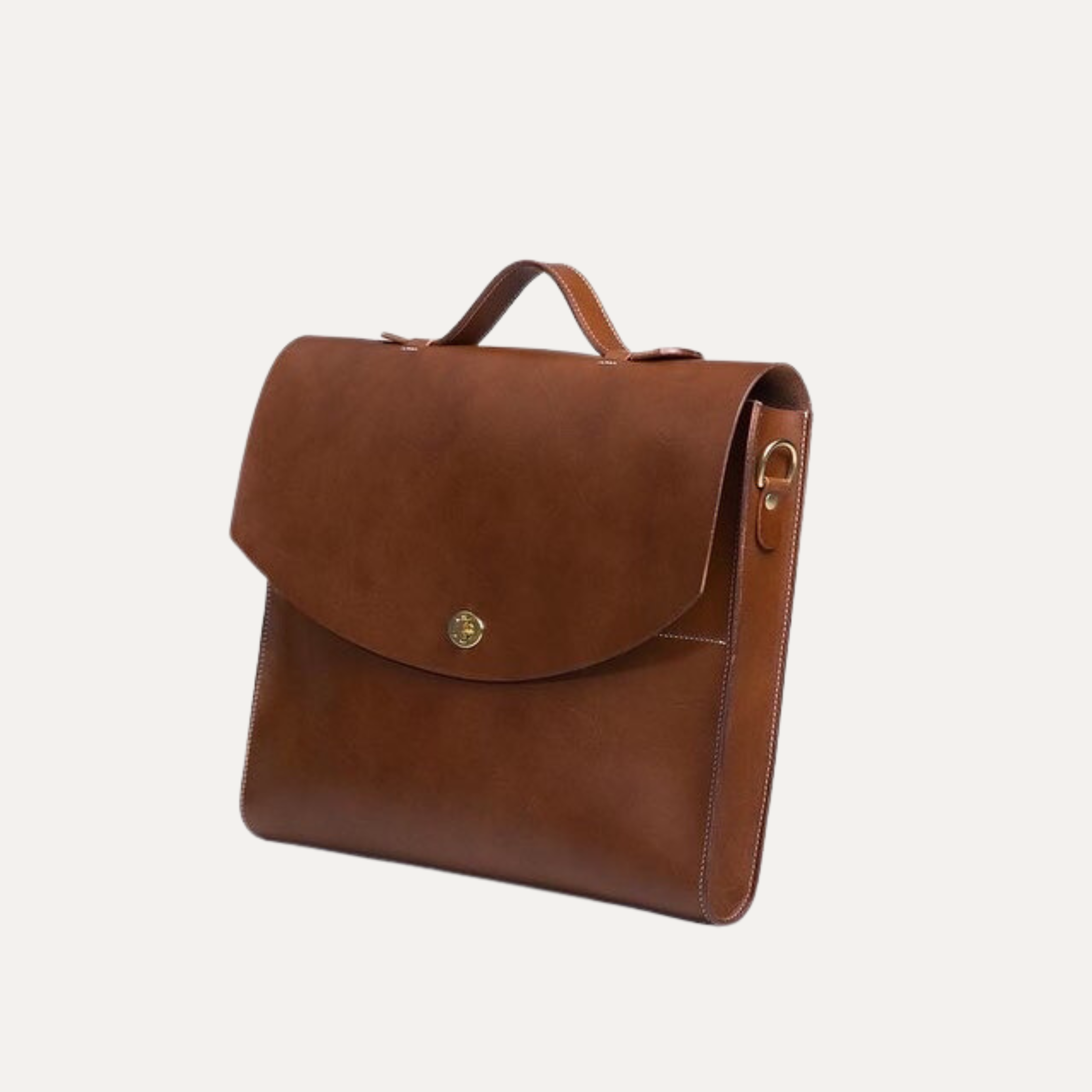 Whiskey Italian Leather Uni-Sex Satchel Bag Made in Australia